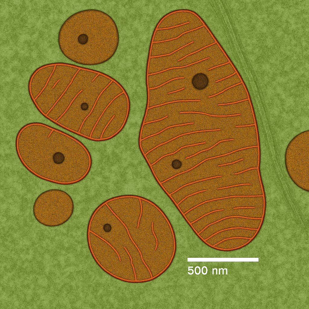 Mitochondria are vital components of eukaryotic cells. They have a double membrane structure, with the inner membrane forming many folds where mitochondrial ribosomes are found. These ribosomes produce only a limited set of proteins (just 13 in humans), making them distinct from those found in the cell’s cytoplasm. 